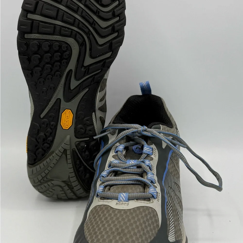 Merrell Siren Edge Vibram Gray Blue Trail Hiking‎ Sneakers Shoes J35516 Size 9.5
